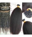 Tips extension 10A grade microlinks Brazilian virgin human hair 