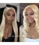 Zoya-T parting 613 color lace front wig 5 inch deep parting Brazilian hair