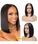 Aaron-U part wig Bob style Brazilian virgin human hair 