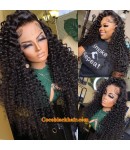 Cassidy-HD Lace 13x6 Wig water curls Brazilian human hair glueless lace front wig Pre plucked hairline