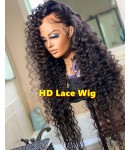 Marcy-HD Lace 13x6 Wig water wave Brazilian human hair glueless lace front wig Pre plucked hairline