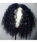 Emily53-Pre plucked Brazilian virgin wave curly 360 wig 