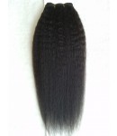 kinky straight remy hair wefts