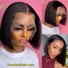 Nana-Middle parting bob 13x6 glueless wig Brazilian virgin Pre plucked