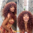 Emily95-Brazilian virgin wanded curl 360 wig with bangs