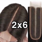 2x6 lace closure Brazilian virgin silk straight 