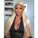 Kiara-Brazilian virgin human hair 613 color 13x6 lace front wig Transparent lace