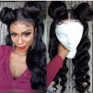 Emily24-Brazilian virgin big wave 360 lace frontal wig 
