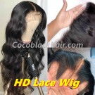 Clover-HD Lace 13x6 Wig Body Wave Pre plucked Brazilian virgin human hair 