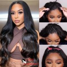 Jess-V part wig Brazilian virgin body wave Quick & Easy Affordable Wig