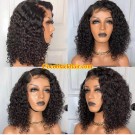 Angela 37-Bomb curl 5x5 HD lace closure wig 10A grade Brazilian virgin human hair Pre plucked hairline