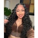 Lucy01-Wear and Go Wig Virgin Human Hair Pre Cut HD Lace Wig deep curly