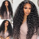 Jayda-13x6 HD Lace Deep Wave Pre plucked Brazilian virgin human hair glueless lace front wig 