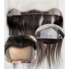 HD Lace Frontal Forehead Hairline Human Hair Patch with PU Adjustable Fish line for Thinning Hairline