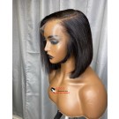 Sally- Straight Bob HD lace 13x6 lace front wig Brazilian virgin human hair Pre plucked hairline