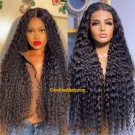 Angela 47-5x5 HD lace closure wig Water Wave Brazilian virgin human hair Pre-plucked