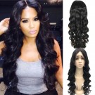 Nelly-Brazilian virgin hair loose wave middle part full lace wig