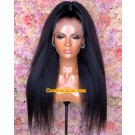 Janis-Italian yaki glueless lace front wig Brazilian virgin hair