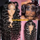 Jada-HD Lace 13x6 lace front wig Lush Wave Brazilian virgin human hair Pre plucked 