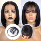 See-through bangs Clip in bangs Virgin human hair Air Flat Bangs