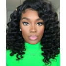 Angela 16-5x5 HD lace closure wig Spanish wave 10A grade Brazilian virgin human hair