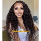 Angela 02-5x5 HD lace closure wig Spiral Curl 10A grade Brazilian virgin human hair 