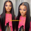 Angela 01-5x5 HD Lace closure wig silky straight Brazilian virgin human hair pre plucked hairline