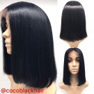 Bola-Silky Straight middle part bob style full lace wig Brazilian virgin human hair