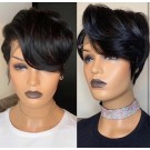 Hope-Indian virgin 13x6 glueless lace front wig short hair summer bob hair