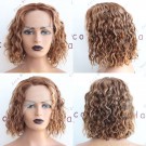 Yonce-Highlight Curly Bob Remy Human Hair T-Part Wig