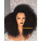 Emily52-Pre plucked Brazilian virgin tiny curly 360 wig 