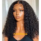 Angela 12-5x5 HD lace closure wig Wet Curly 10A grade Brazilian virgin human hair 