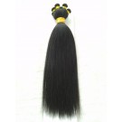 Indian remy Yaki straight hand tied wefts
