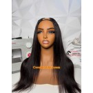 Jill-Yaki straight U part wig Indian remy hair