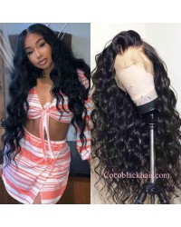 Nova 07-Beachy wave Brazilian virgin 13x6 wig glueless lace front Pre plucked hairline