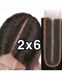 2x6 lace closure Brazilian virgin silk straight 