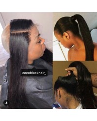 Brazilian Virgin silky straight 360 lace frontal 