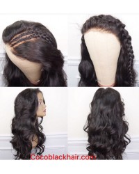 Emily06-Brazilian virgin loose wave 360 lace frontal wig 