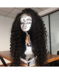Emily62-pre plucked Brazilian virgin wave 360 wig bleached knots