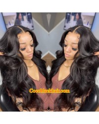 Angela 03-5x5 HD lace closure wig Body Wave 10A grade Brazilian virgin human hair 