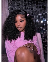 Grace-Malaysian virgin Kinky curly full lace wig