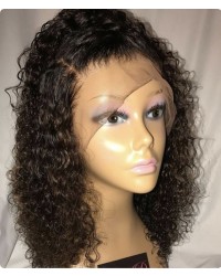 Emily28-Brazilian virgin African curly 360 lace wig 