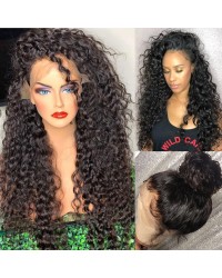 Emily16-Brazilian virgin African wave 360 wig 