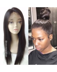 Allie-Indian Remy Natural Straight Full Lace Wig