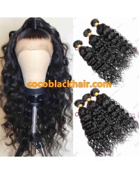 Brazilian virgin 3 bundles beachy wave machine wefts