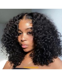 Emily102-Beyonce curl 360 wig Brazilian virgin human hair Pre plucked 