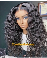 Angela 22-5x5 HD lace closure wig beyonce loose wave Brazilian virgin human hair pre plucked hairline