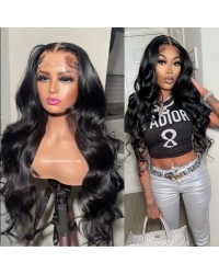 Nova 04-Body wave Brazilian virgin 13x6 wig glueless lace front Pre plucked hairline