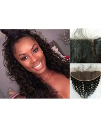 Chinese virgin deep wave lace frontal