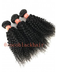 Brazilian virgin 3 bundles curly hair weaves